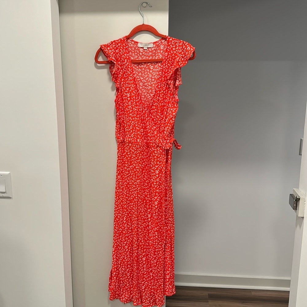 NWOT Loft Wrap Dress